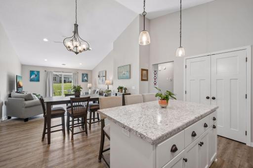 Seamless flow into the dining area