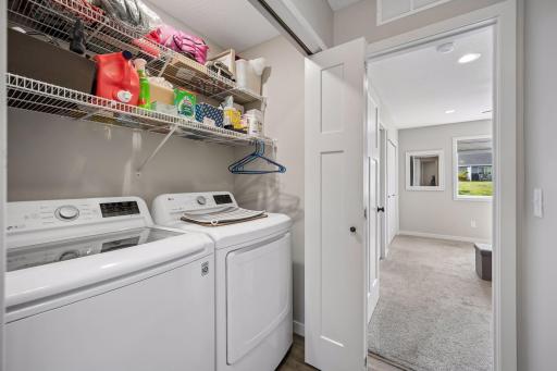 Conveniently located laundry