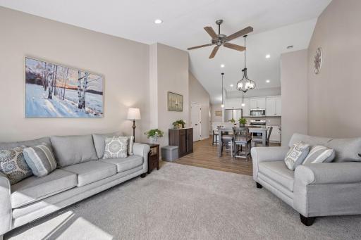 Open concept layout