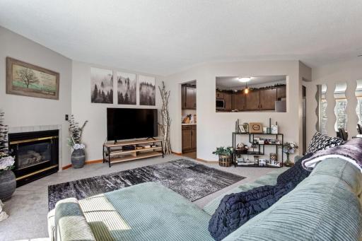 Comfortable and roomy Living Room with Gas FP