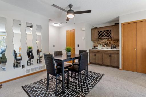 Large Dining area and great storage/counter space.