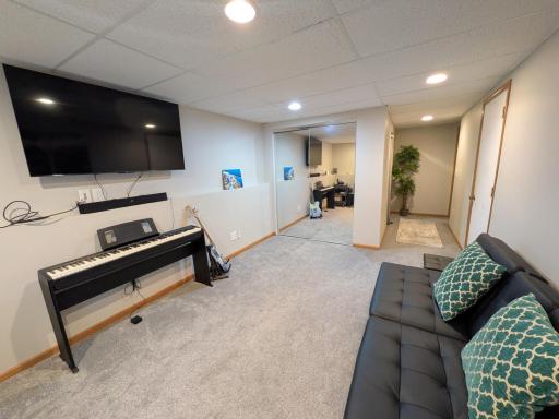 Lower level Family Room offers flexibility.