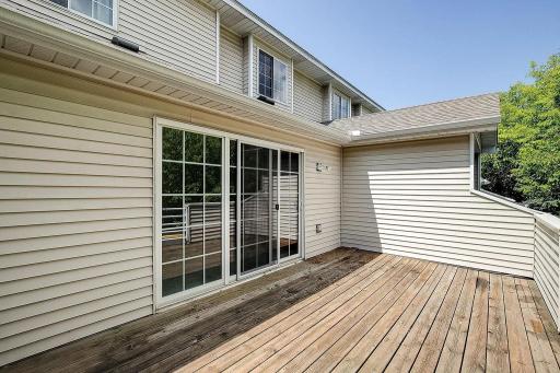 Wonderful and large deck to enjoy the wonderful outdoors and great location.