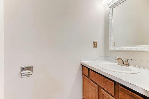 Main level bath offers easy access for guests.