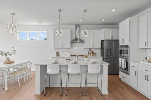 White and beautifully finished, creating a bright, refined look throughout the space.