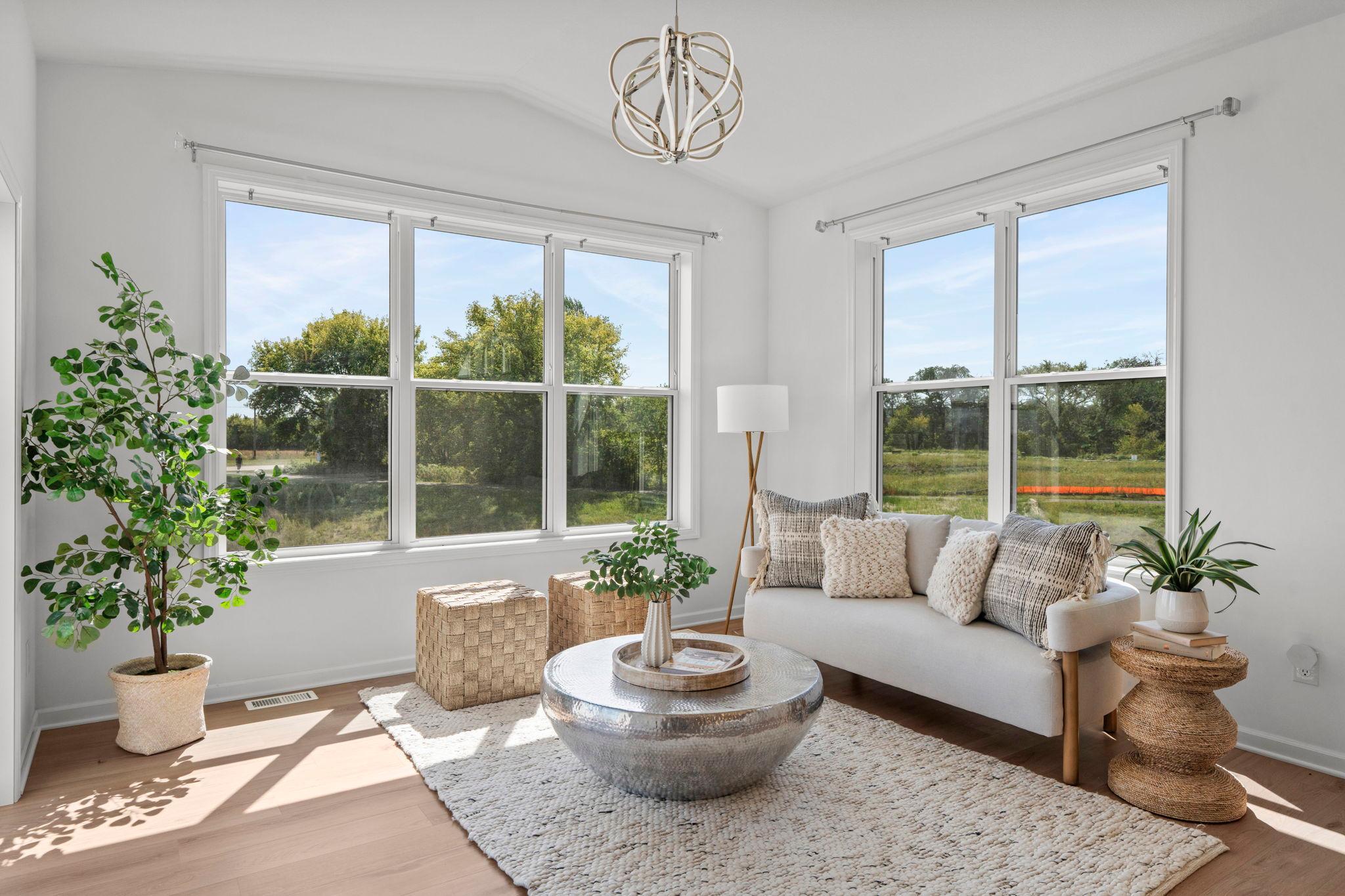 Sunroom with lots of natural light