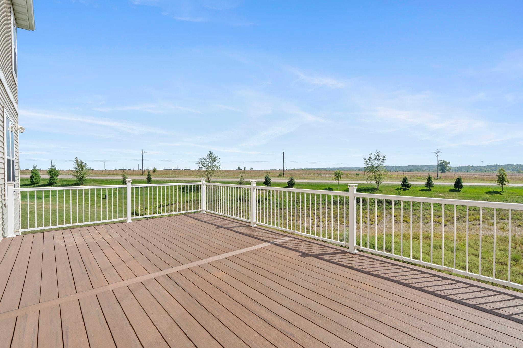 Huge private deck