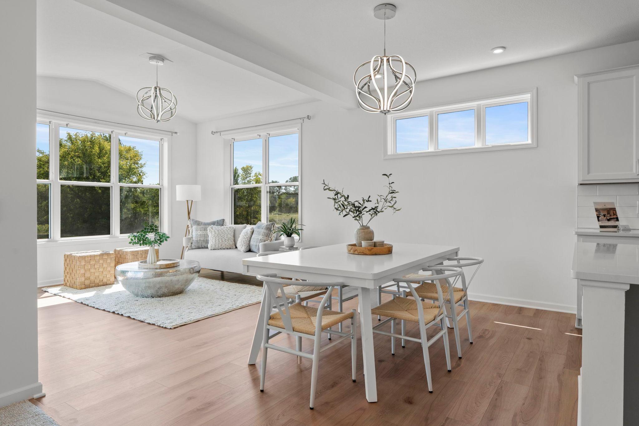 Bright informal dining area perfectly positioned for everyday meals and easy flow from the kitchen.