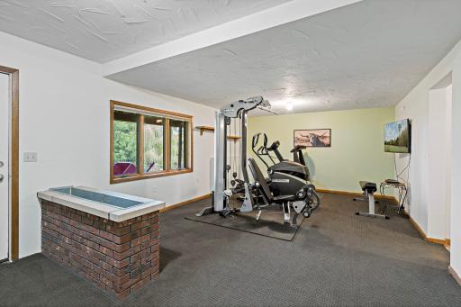 Lower-level flex space with walkout access is ready to be your home gym, hobby room, or whatever suits your lifestyle