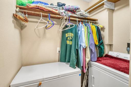 Laundry upstairs w/ hook ups in basement too.