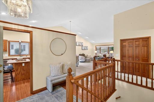 Vaulted ceiling on the main level and open layout makes entertaining family & friends a breeze!