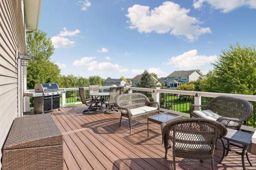 Oversized deck with under-decking.