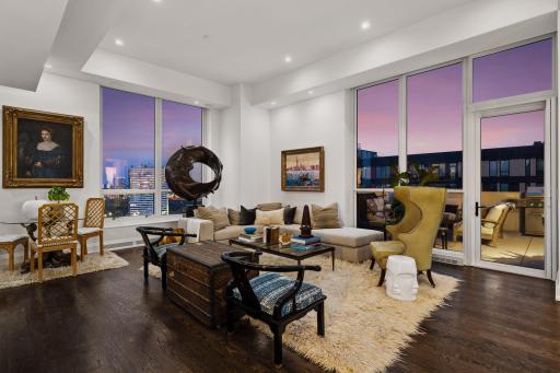 Professionally upgraded with a full Lutron lighting system, automated window shades and integrated Sonos audio throughout the residence.