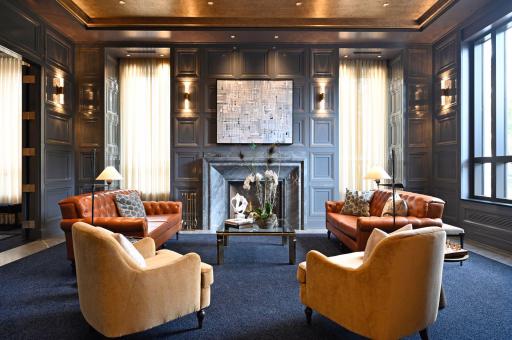A quiet, beautifully appointed library offers a more intimate escape for reading, conversation or simply unwinding.