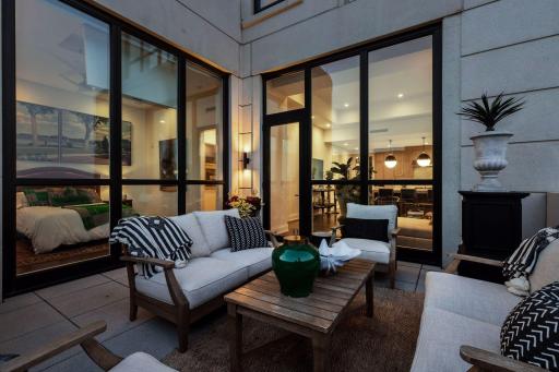 Minneapolis becomes the backdrop. From morning coffee to cocktails at sunset, this is outdoor living rarely found in a downtown residence.