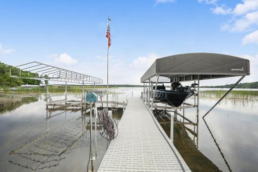 Dock Set Up Perfect for Multiple Boats
