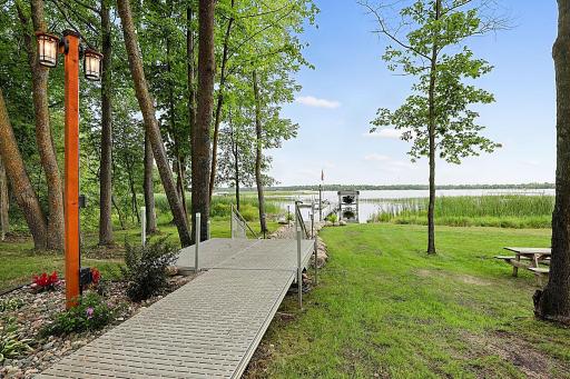 Walkway to Lake