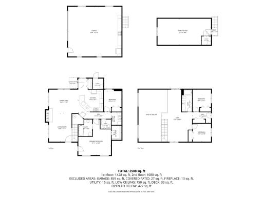 Main/Upper/Garage Floor Plan