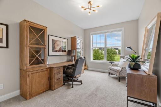 Main floor bedroom that could be used as a second office, playroom or guest room!