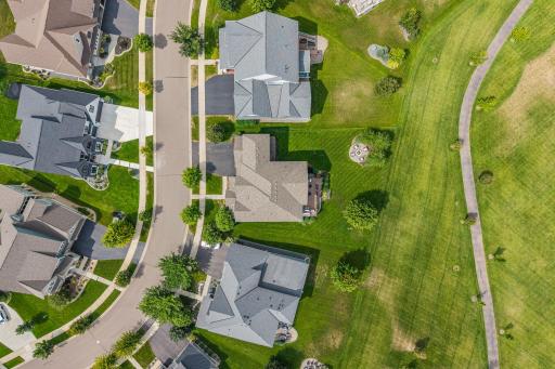 An amazing trail and green space behind the home