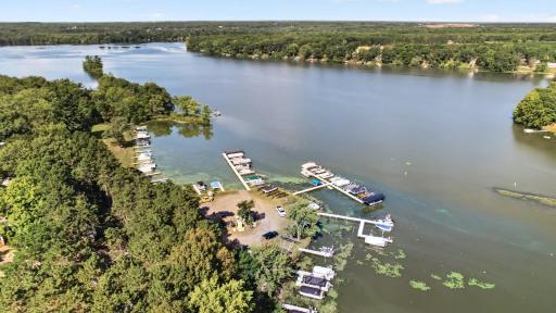 Photo for 764 Fish Lake Drive, 63, Mora, MN 55051 - listing #7133223 An aerial perspective showcases the stunning expanse of Fish Lake.