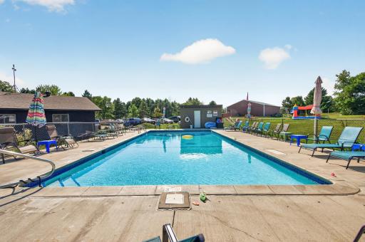 Community pool for hot summer days.