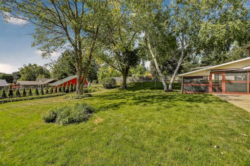 Private backyard