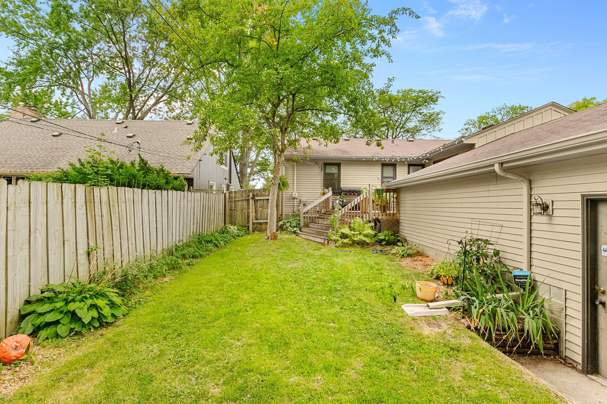 Large lovely landscaped backyard