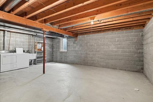 The home is equipped with drain tile, another valuable feature tucked into the unfinished lower level.