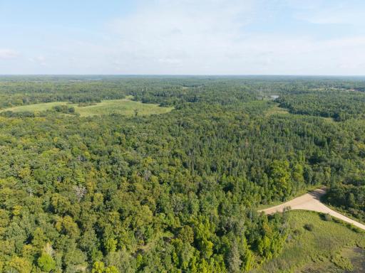 Westerly view overhead to Subject Property