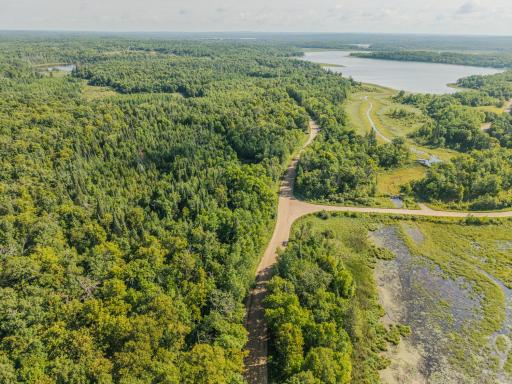 Northerly View from County 144 to Subject Property (Gull Creek leading into McCraney Lake)