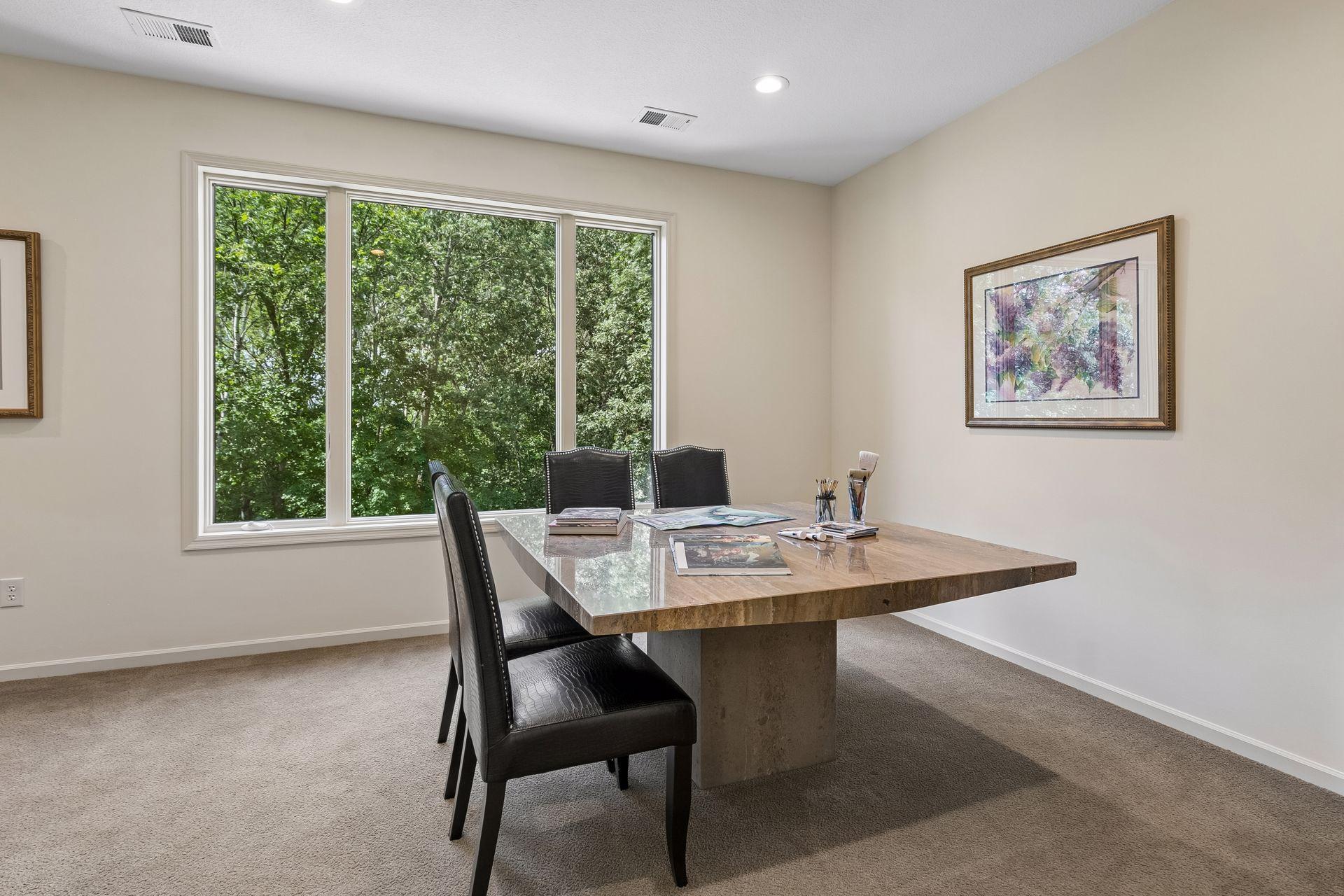 Private office or craft area on the upper level