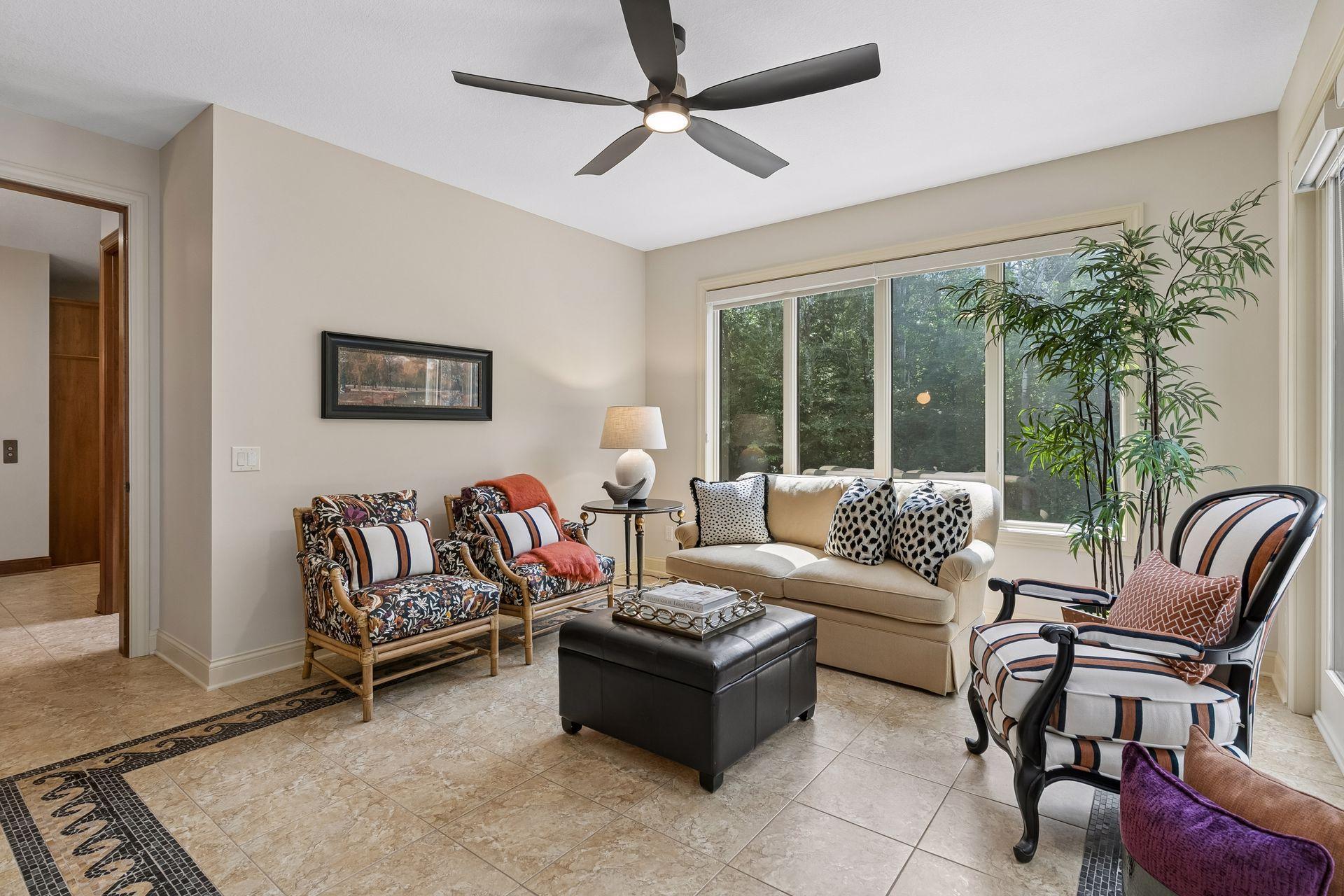 Sunlit Four-Season Porch to enjoy your morning coffee