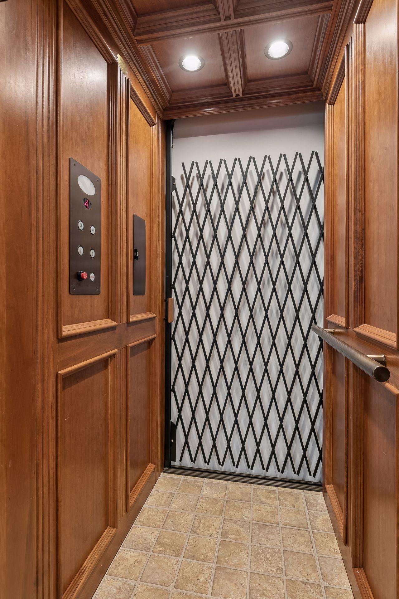 Elevator goes to all 4 floors- from the garage to the top level
