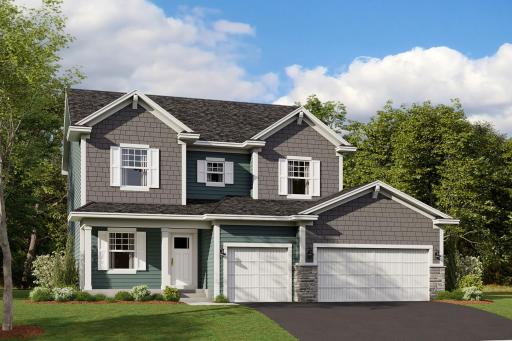 Photo for 713 Prospect Point Road, Jordan, MN 55352 - listing #7133413 Welcome to the Taylor A Floorplan, 3-Car garage with front porch and stone detail. See listing agents for selected exterior details. This is a rendering of the elevation with stone detail.