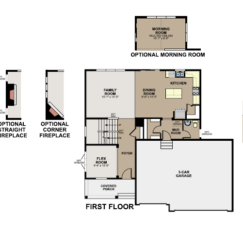 Taylor I main level floorplan
