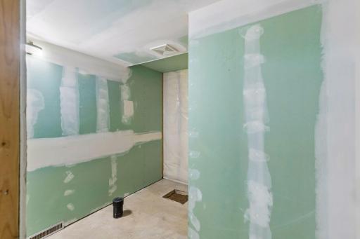Partially Finished 3/4 Bath