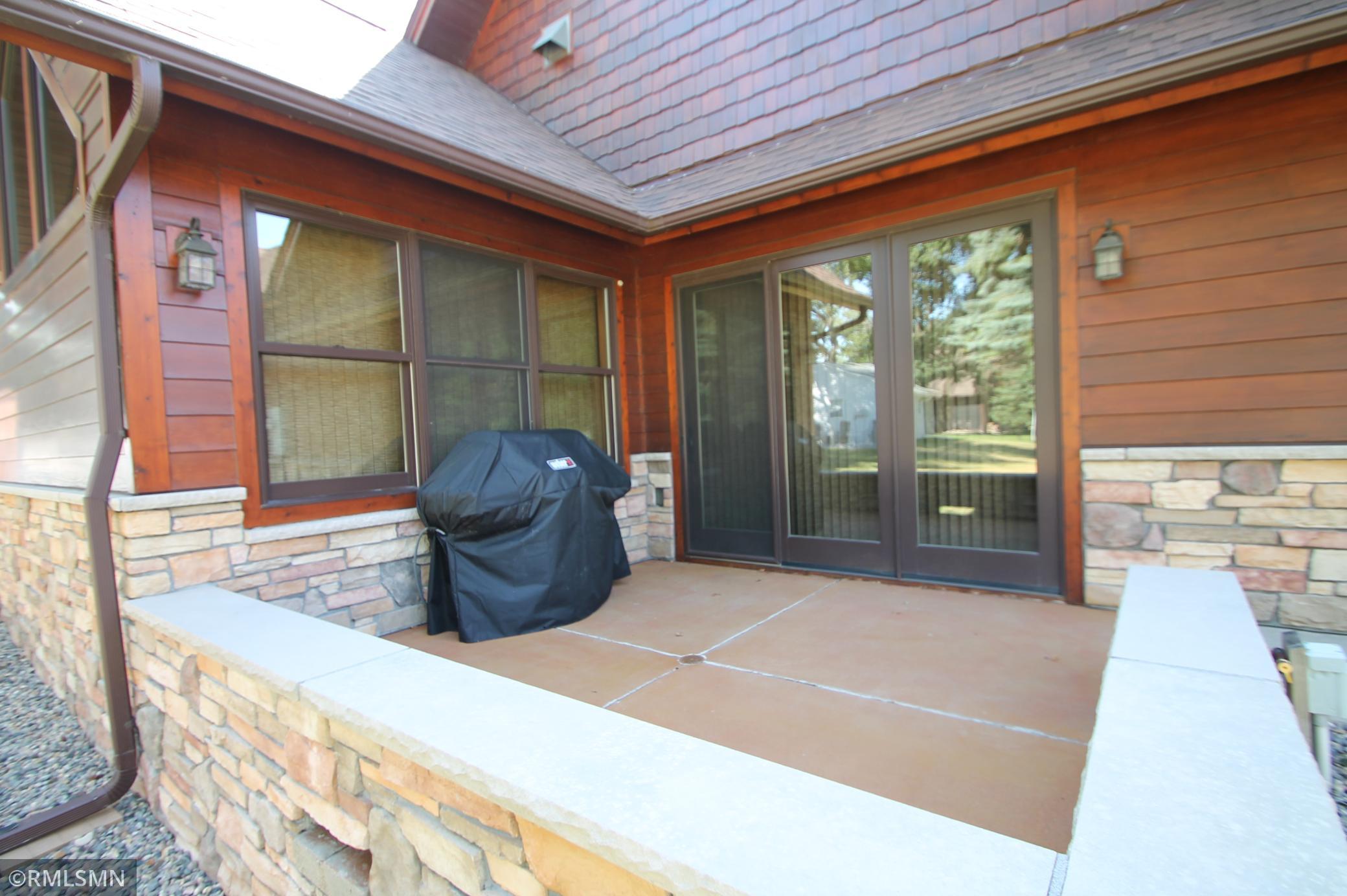 12 x 12 patio off the dining room.
