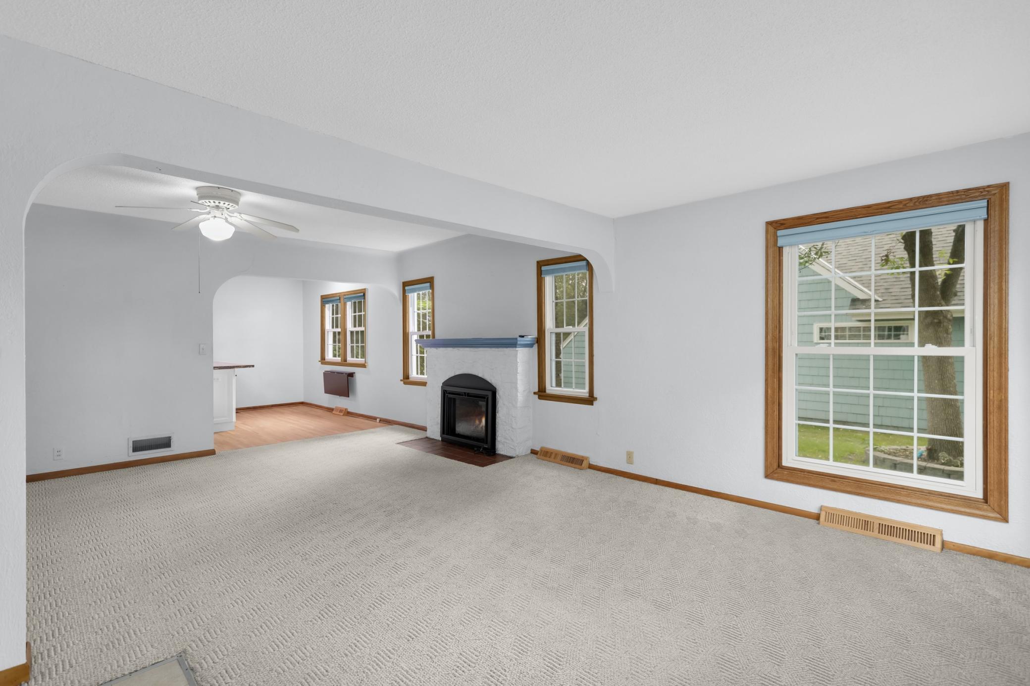 Carpets have been freshly cleaned for a move-in ready experience.