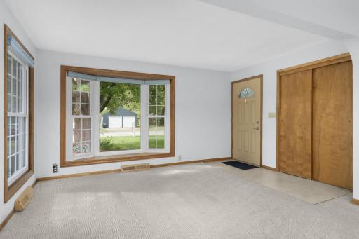 A tiled entry and large coat closet make keeping things neat and clean a snap.