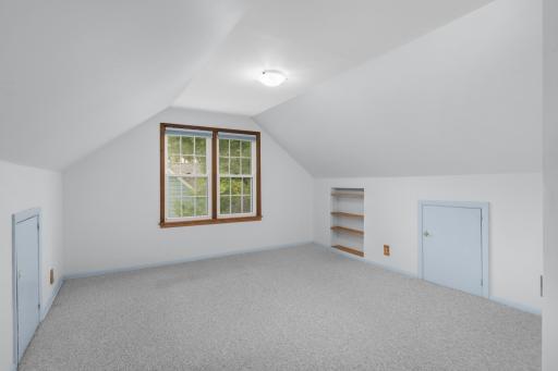 Empty rooms look smaller, but there is plenty of room here for a queen or even king-size bed.