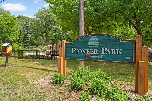 Roseville is rich in parks. Pioneer Park, with a children's playground, picnic tables and more, is just a few short blocks away. And the adjacent Reservoir Woods Park has hiking trails and a dog park!
