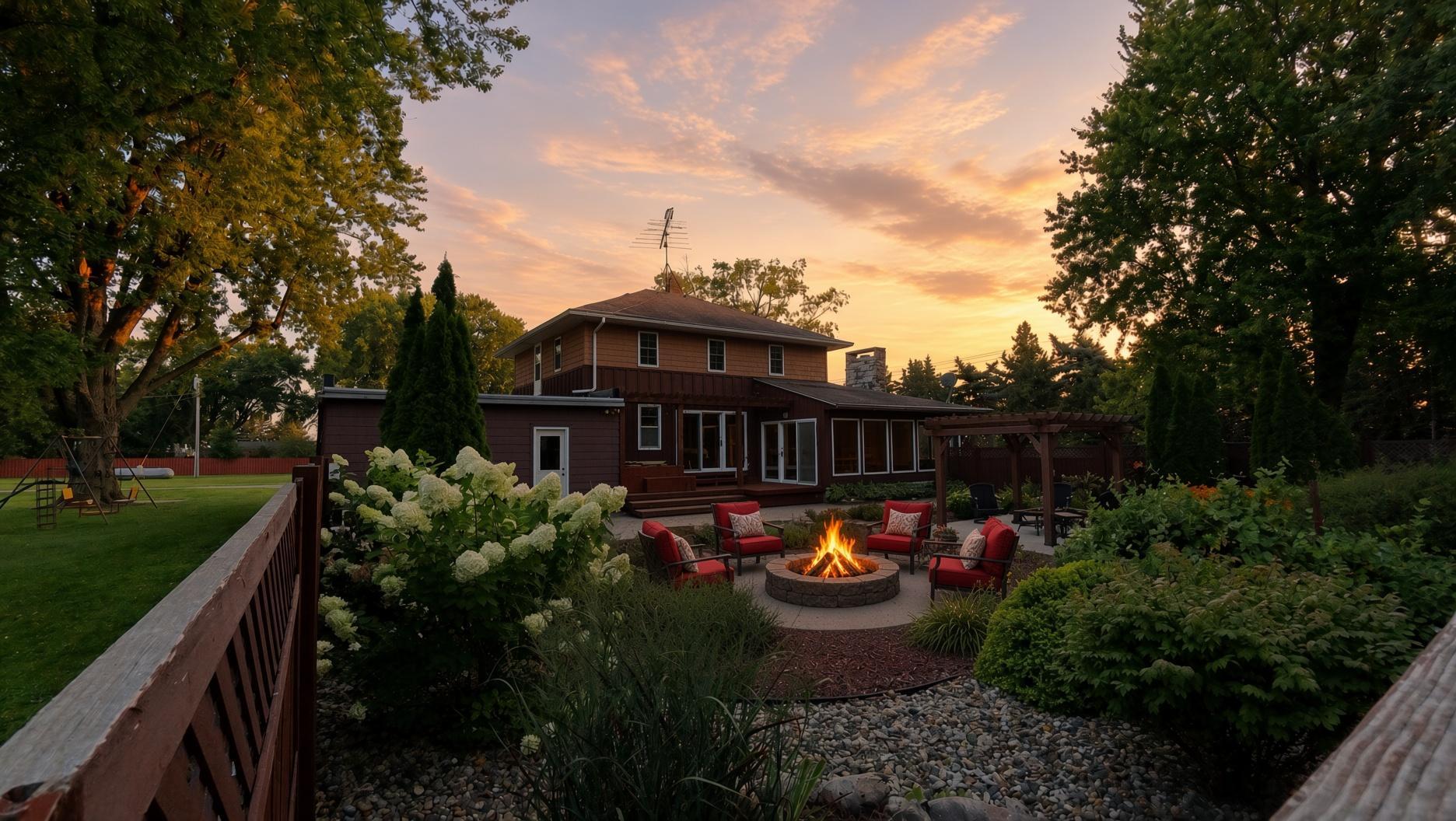 Virtually staged – cushions and fire added for illustration only; not included with the property