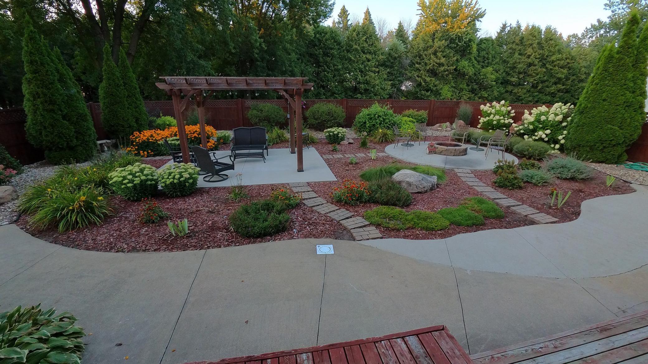 Unaltered original – outdoor living area as it exists