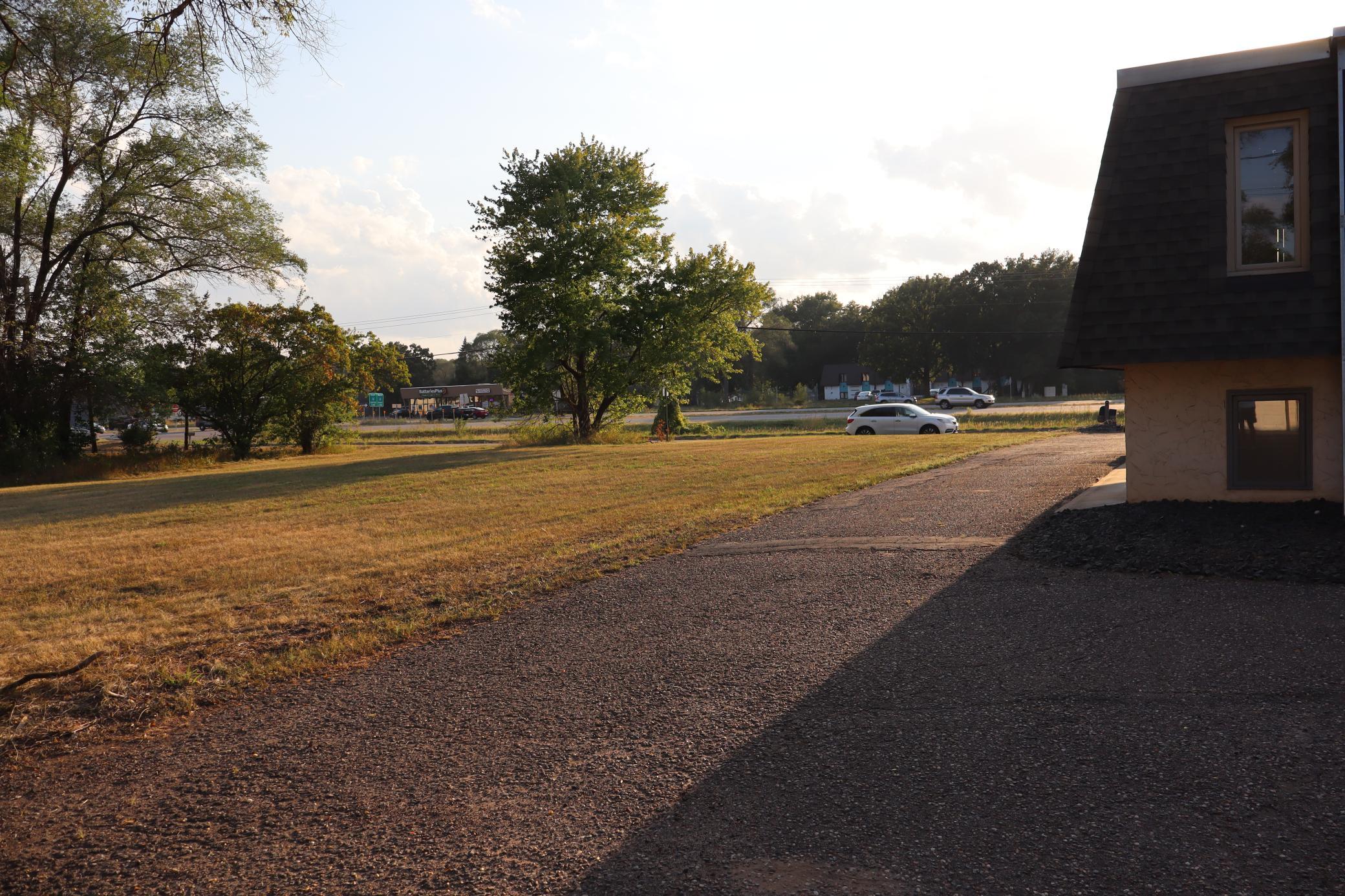Right side of building from back parking