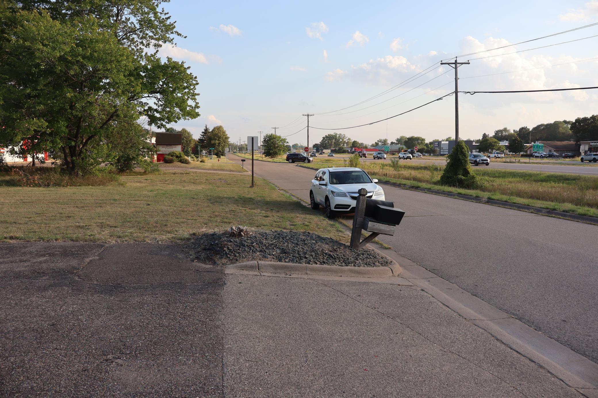 Front of building looking towards Mounds View Blvd
