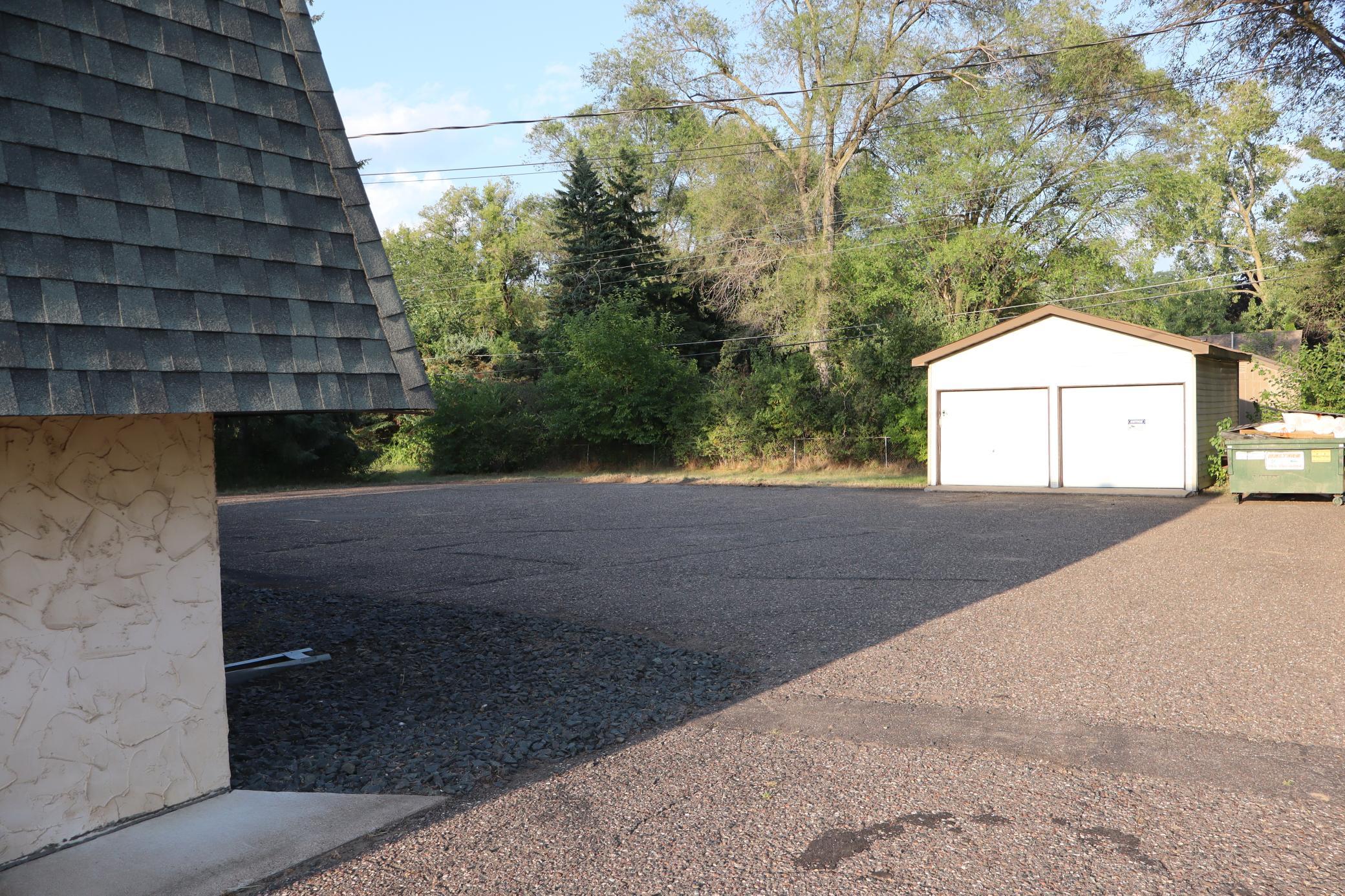 Back parking area from right side of building
