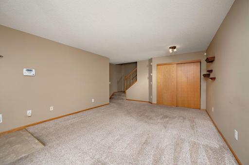 Spacious main floor living room with space for an additional dining area!