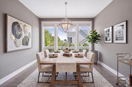 Virtual Staging Make life time memories as you dine in this cozy dining room