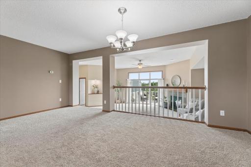 Open-concept dining area and kitchen.